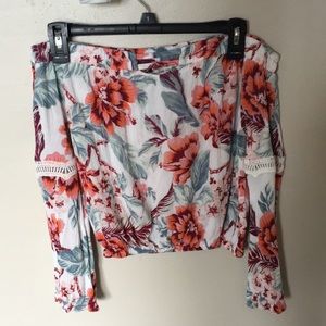 Off the Shoulder Floral Top